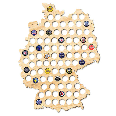 Beer Cap Map of Germany